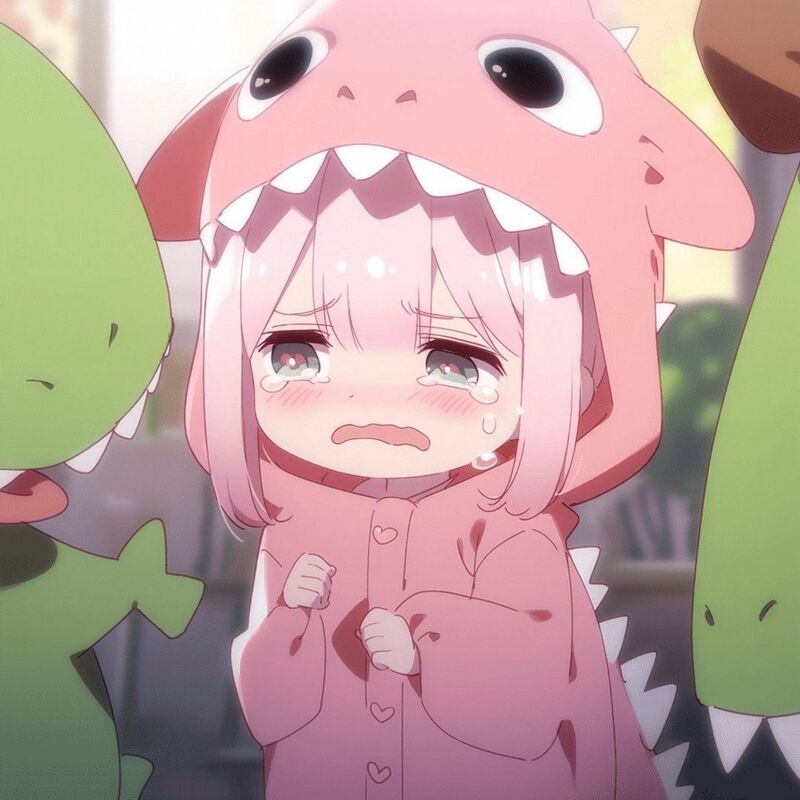 Ảnh chibi buồn khóc