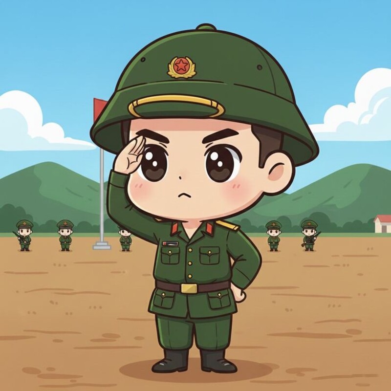 Ảnh bộ đội chibi