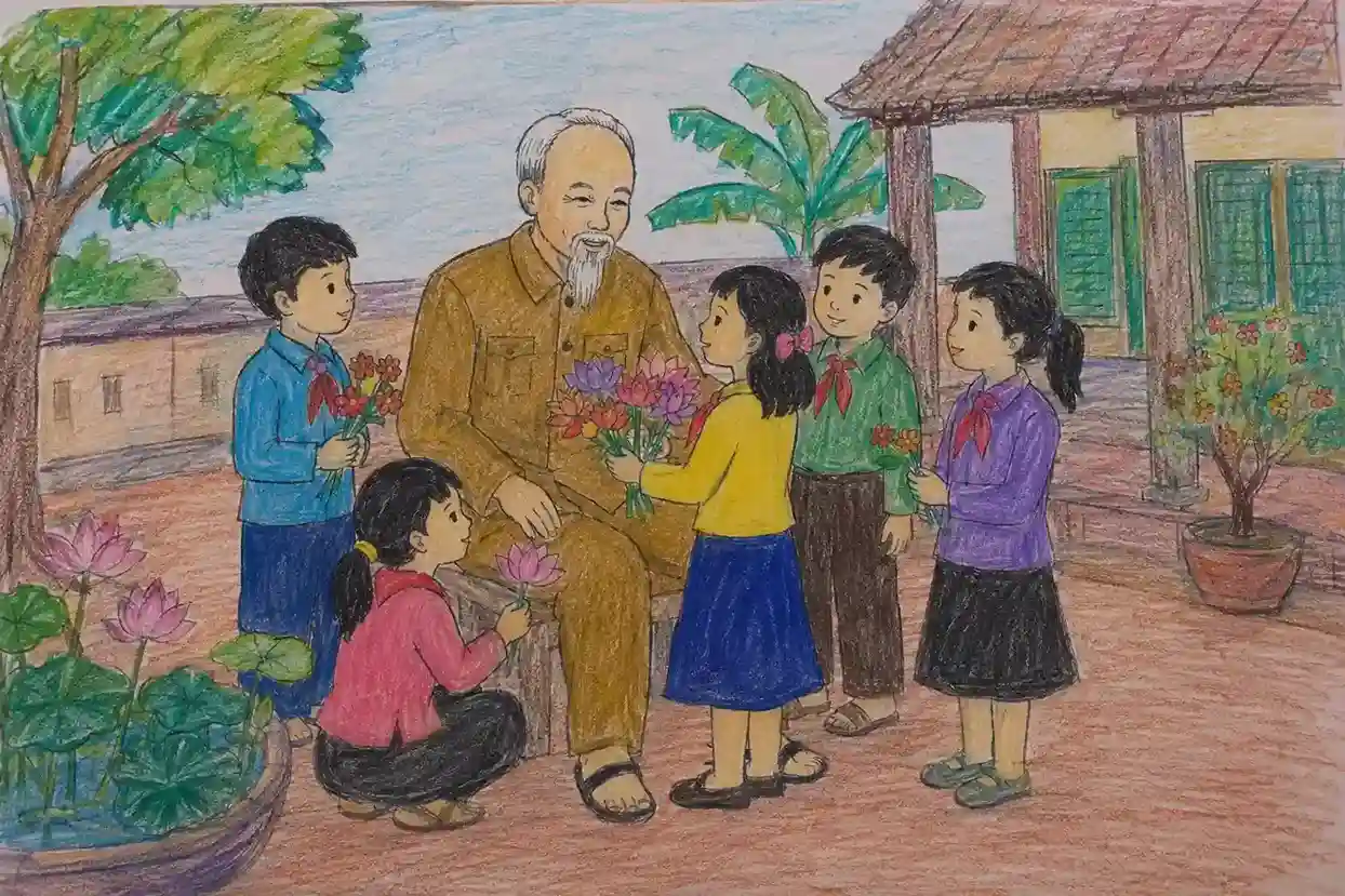 Hướng dẫn cách vẽ Bác Hồ đơn giản và dễ thực hiện Hướng dẫn cách vẽ Bác Hồ đơn giản và dễ thực hiện