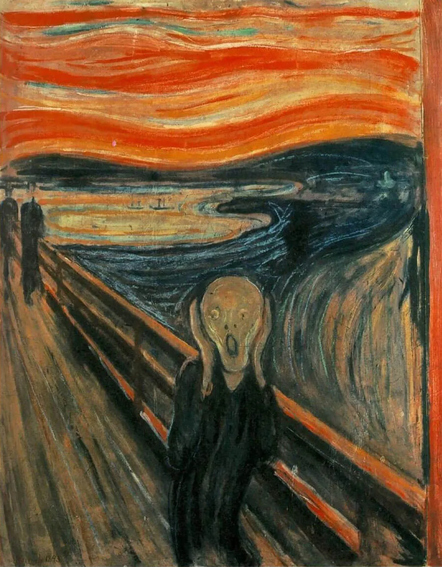 The Scream (Tiếng thét – Sáng tác năm 1893).