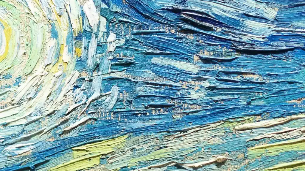 Nét cọ của Van Gogh trong bức tranh đêm đầy sao
