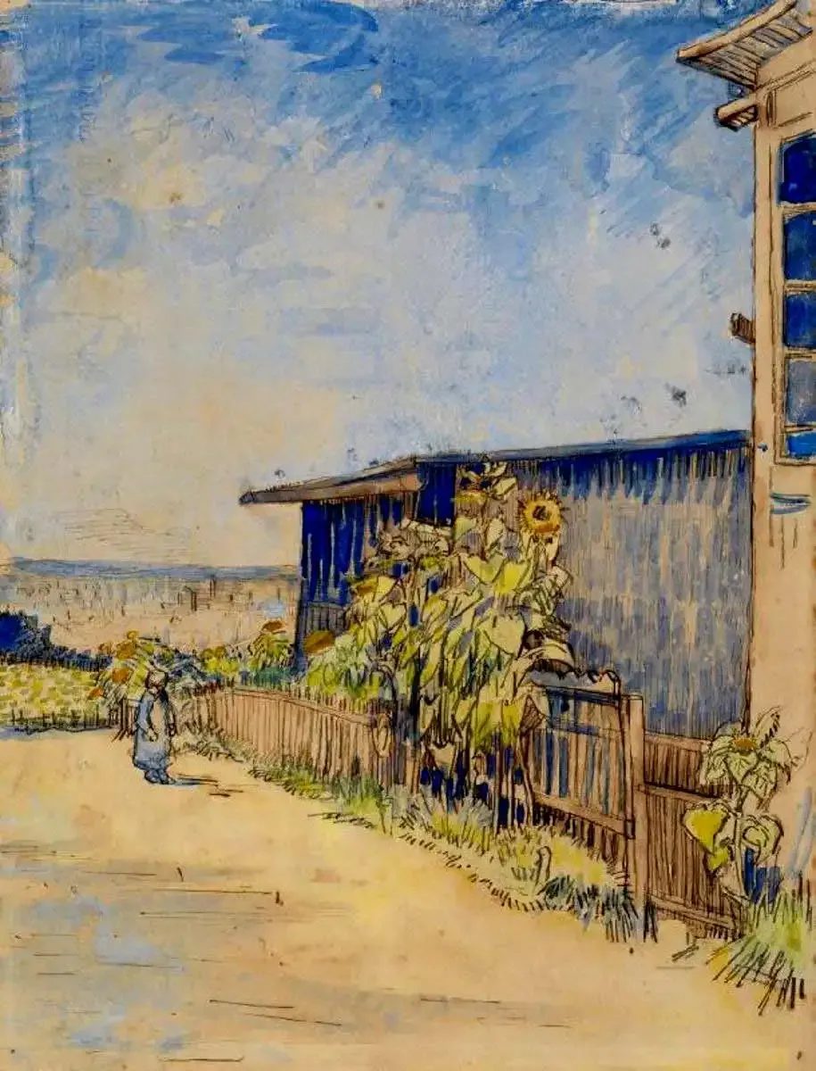 Ngôi nhà trồng hoa hướng dương của Van Gogh tại Paris năm 1887 Ngôi nhà trồng hoa hướng dương của Van Gogh tại Paris năm 1887