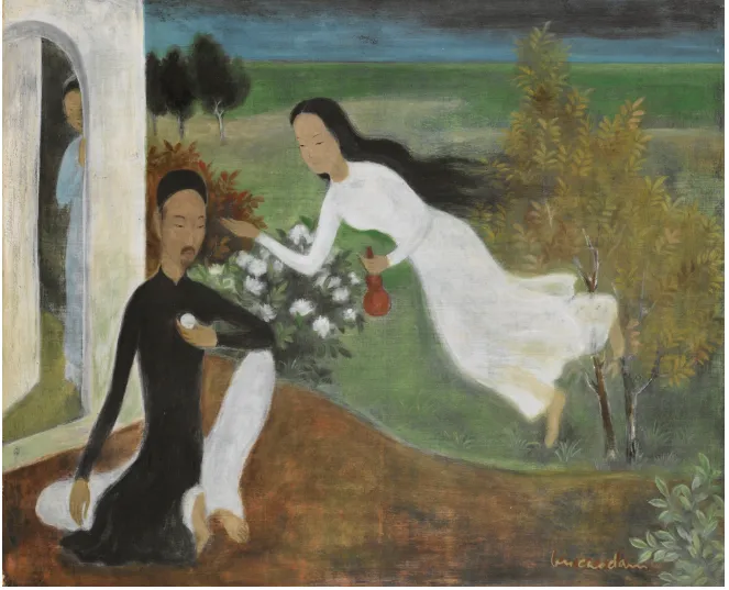 Tranh lụa Mơ mộng (Le Rêve" Tranh lụa Mơ mộng (Le Rêve"