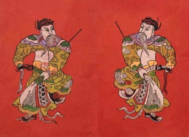 Tranh cặp Môn Thần (Thần giữ cửa)