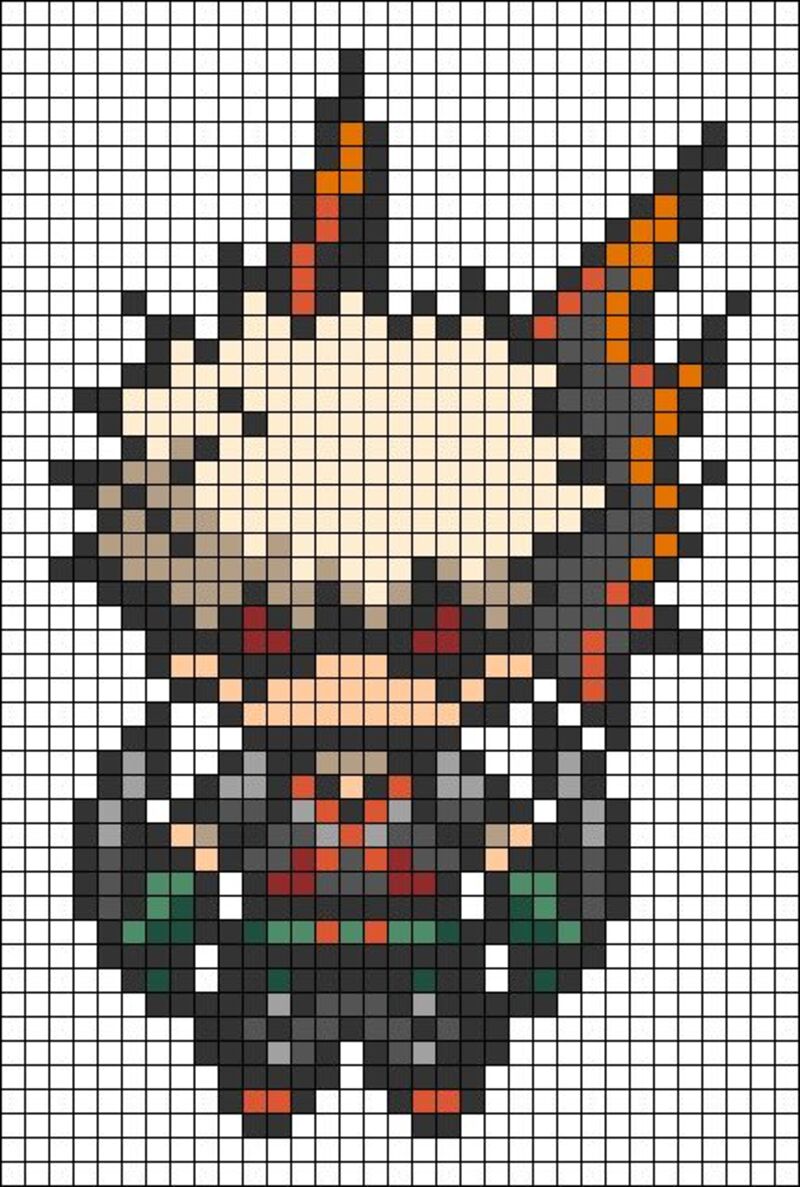 Tranh pixel anime