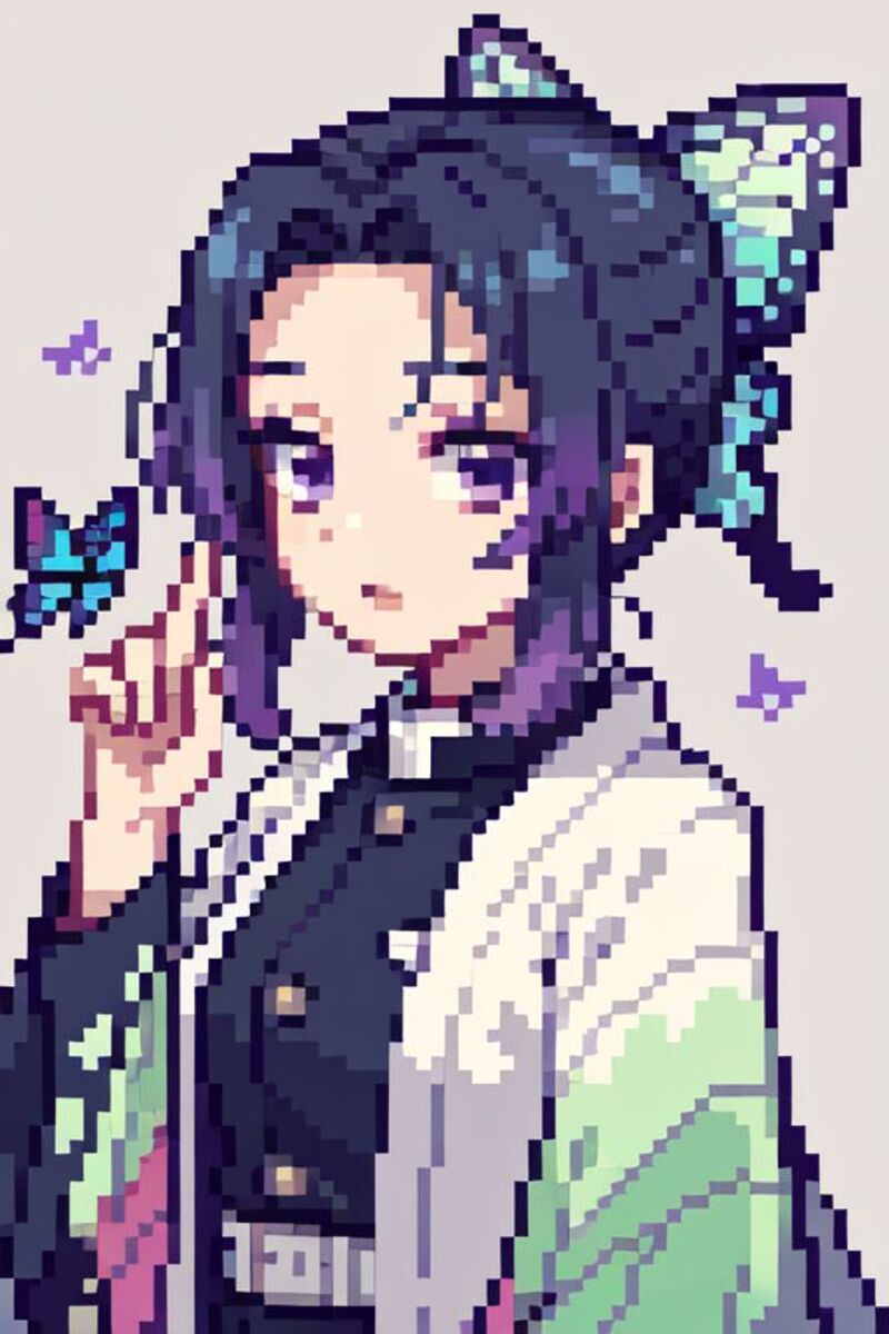 Tranh pixel anime