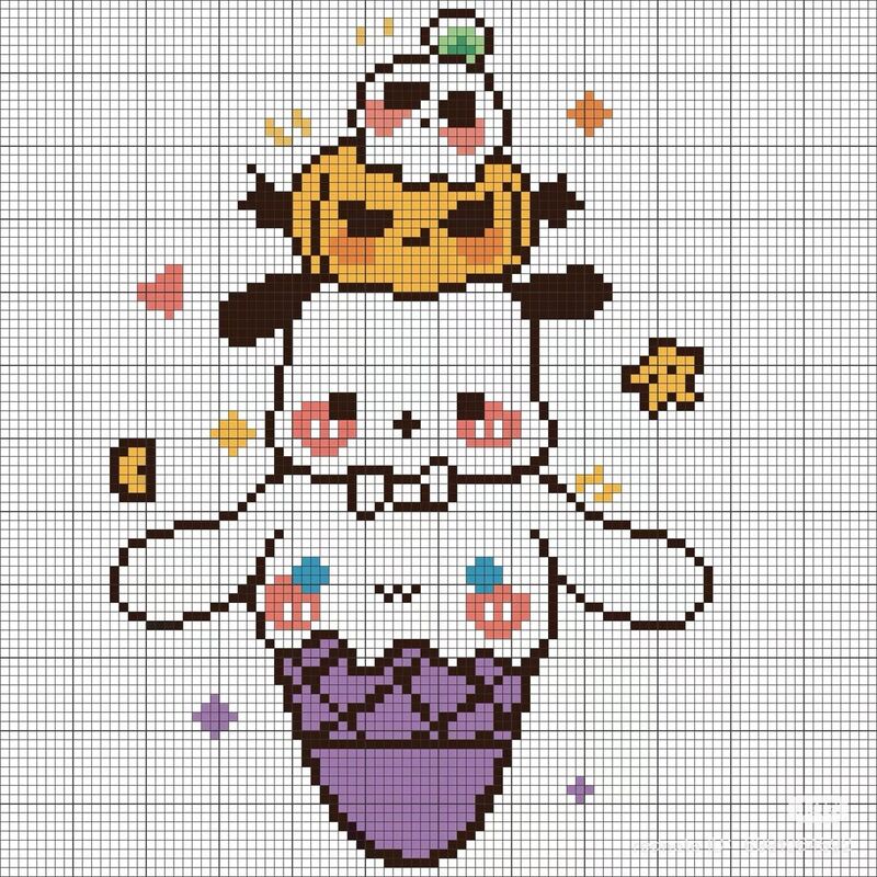 Tranh pixel cinnamoroll