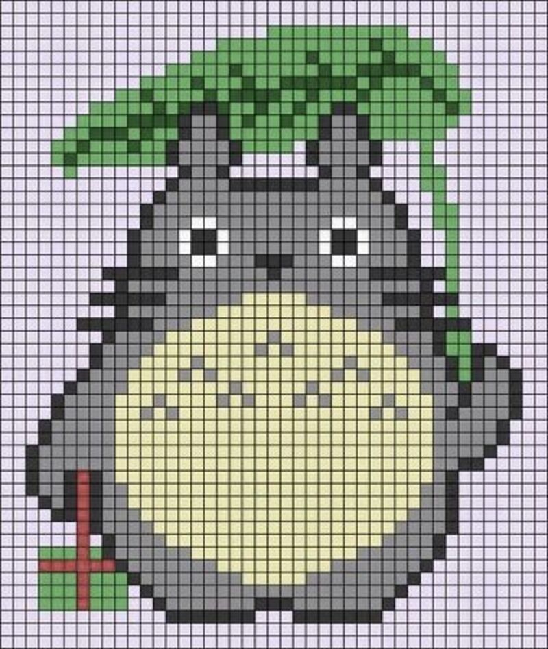 Tranh pixel con vật cute