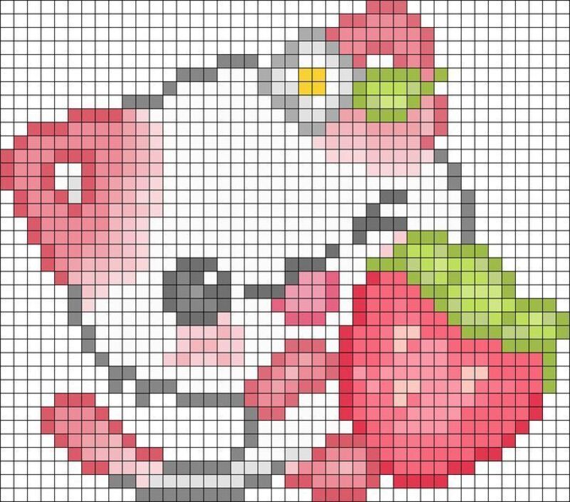 Tranh pixel con vật cute