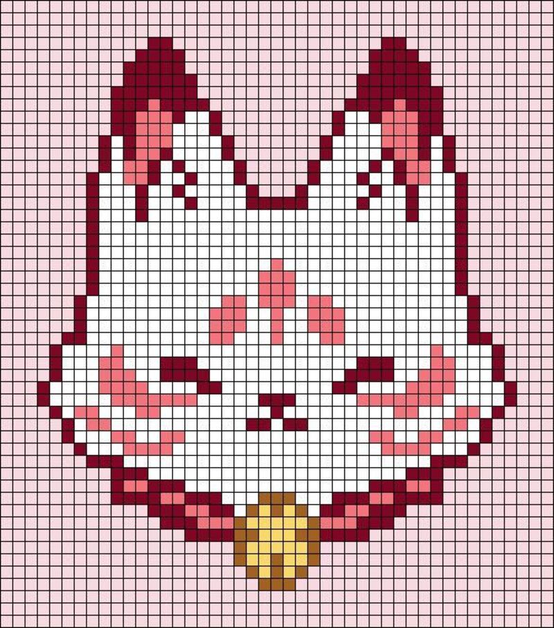 Tranh pixel con cáo