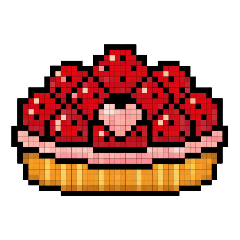 Tranh pixel đồ ăn cute
