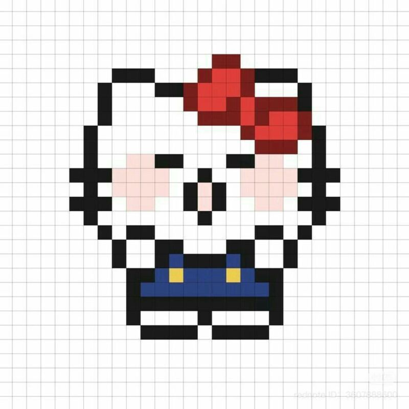 Tranh pixel Hello Kitty và Sanrio