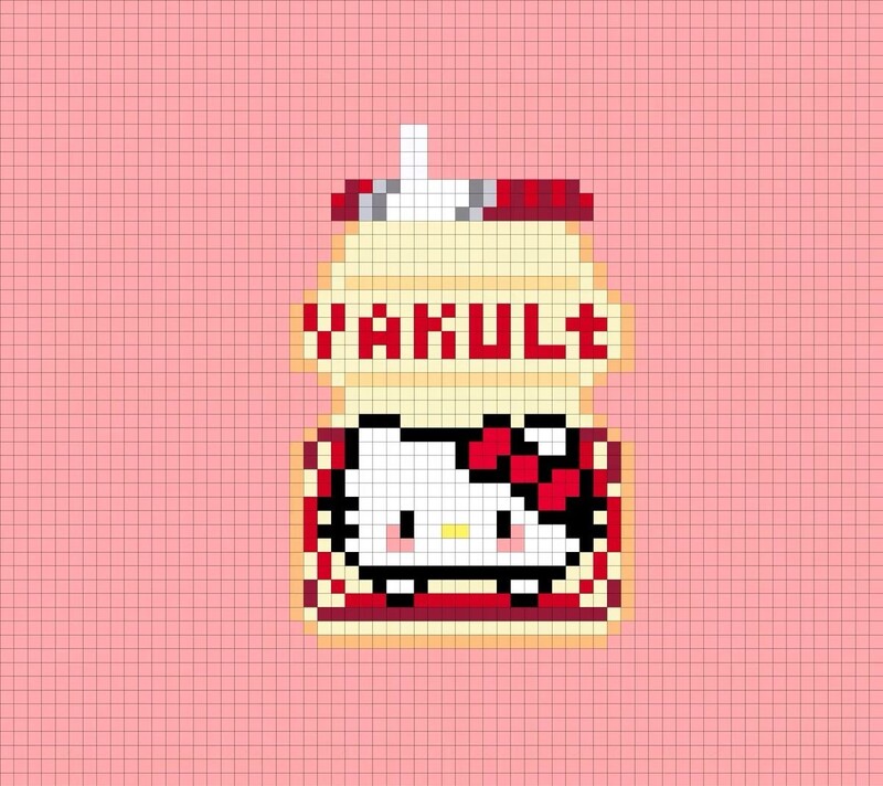 Tranh pixel Hello Kitty và Sanrio