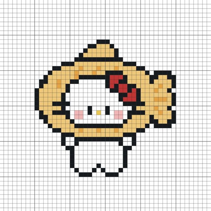 Tranh pixel Hello Kitty và Sanrio