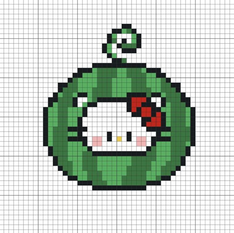Tranh pixel Hello Kitty và Sanrio