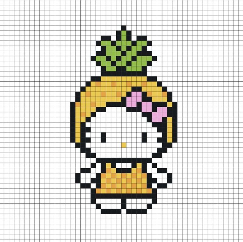 Tranh pixel Hello Kitty và Sanrio