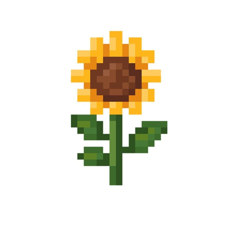 Tranh pixel hoa