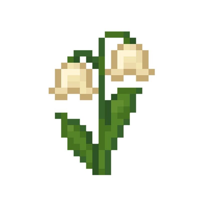 Tranh pixel hoa