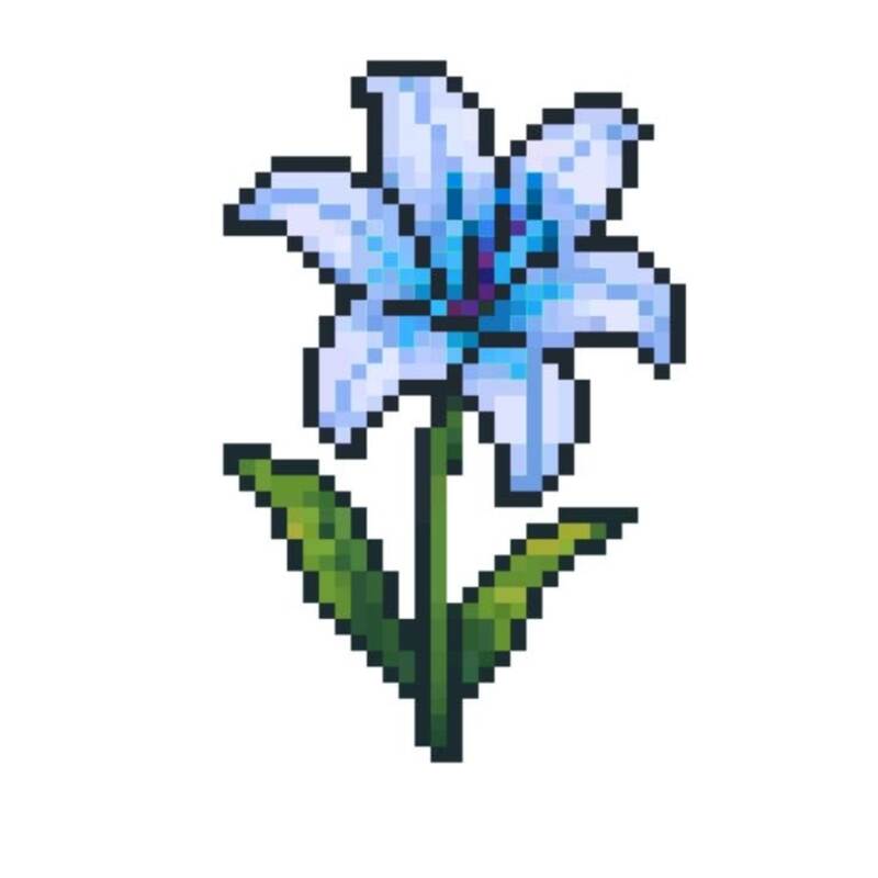 Tranh pixel hoa