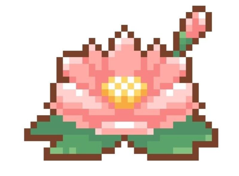 Tranh pixel hoa