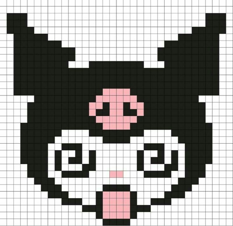 Tranh pixel Kuromi
