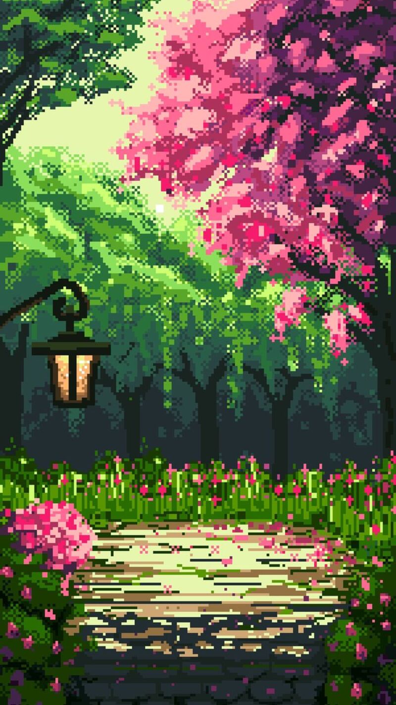 Tranh pixel phong cảnh