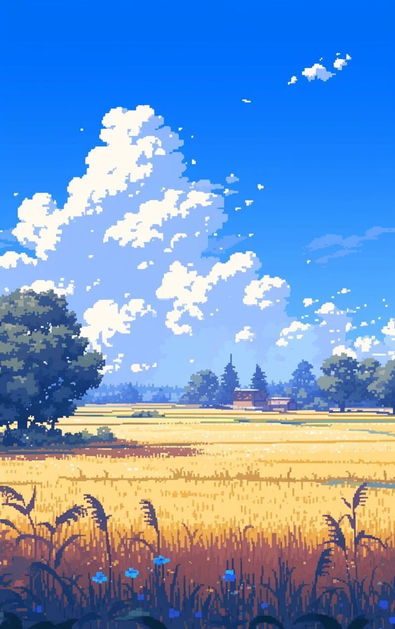 Tranh pixel phong cảnh