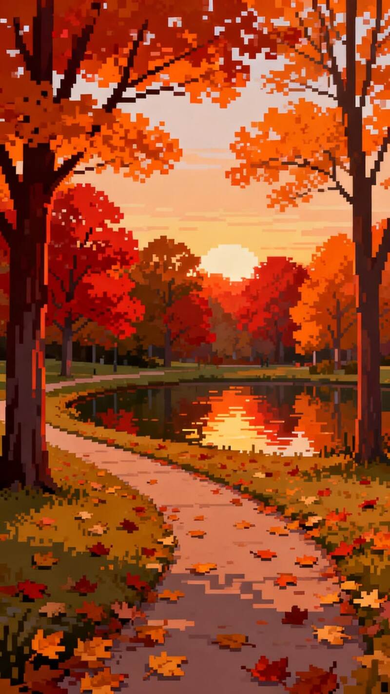 Tranh pixel phong cảnh