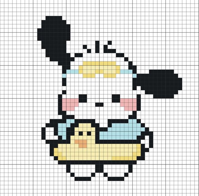 Tranh pixel Pochacco