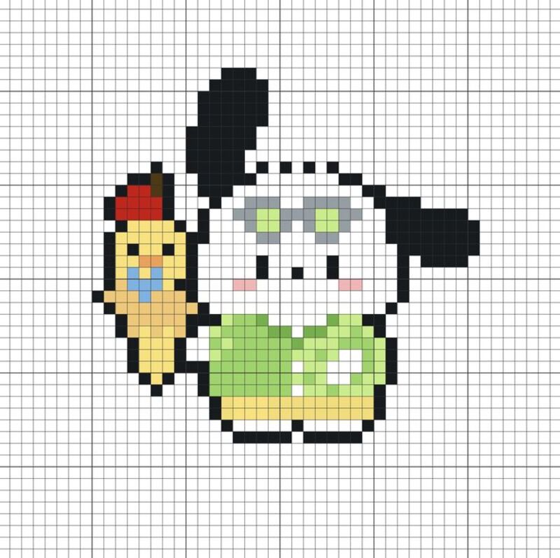 Tranh pixel Pochacco