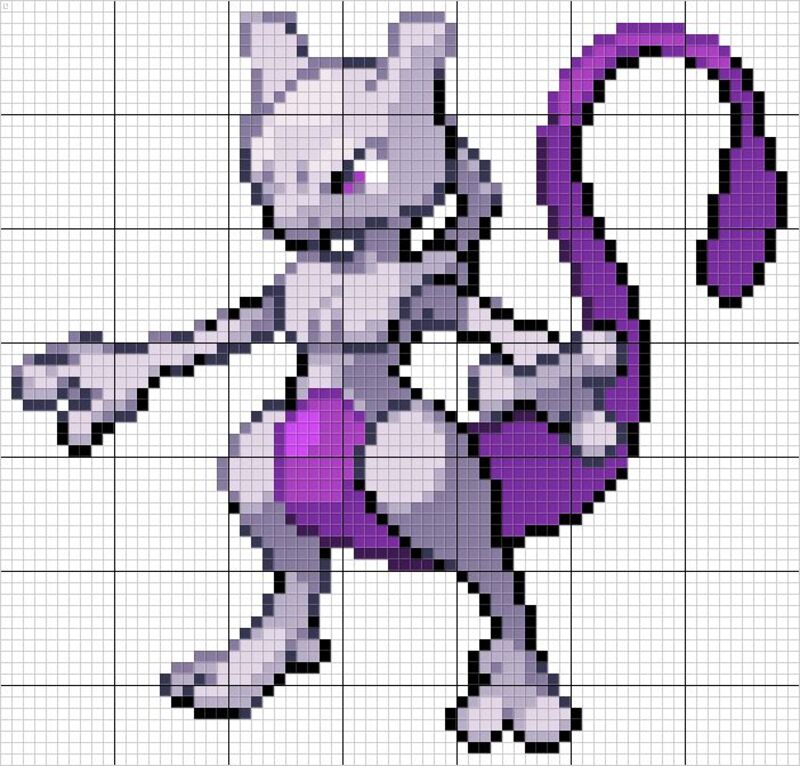 Tranh pixel Pokemon
