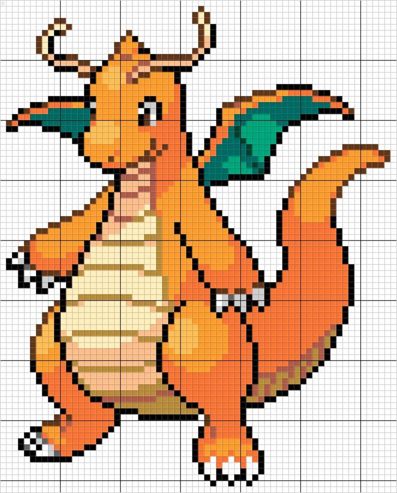 Tranh pixel Pokemon