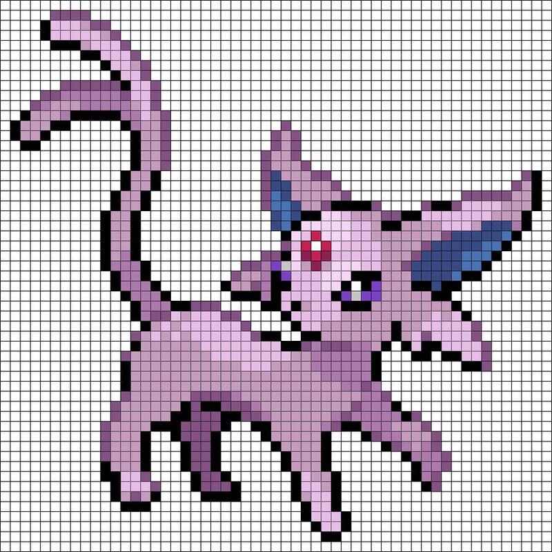 Tranh pixel Pokemon