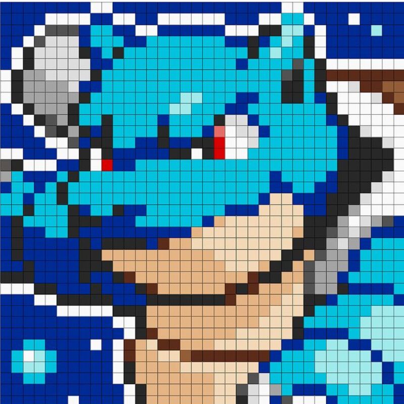 Tranh pixel Pokemon