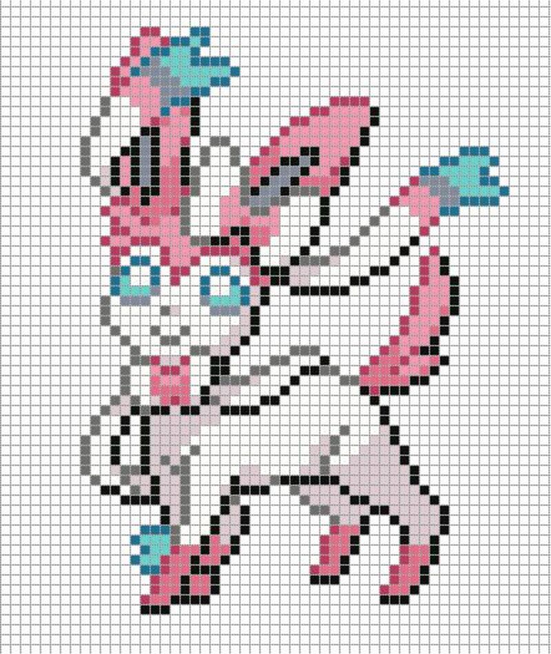 Tranh pixel Pokemon