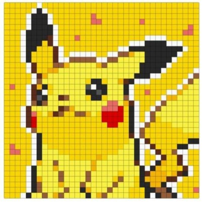 Tranh pixel Pokemon