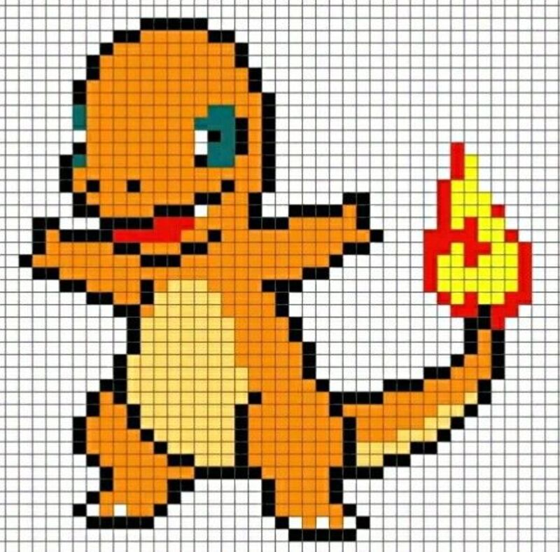 Tranh pixel Pokemon