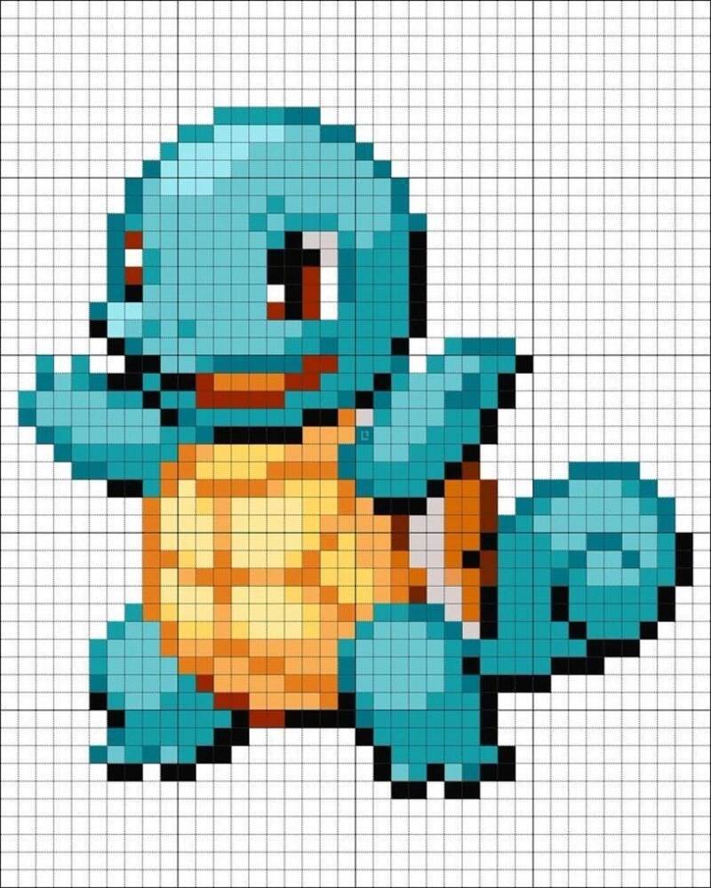 Tranh pixel Pokemon