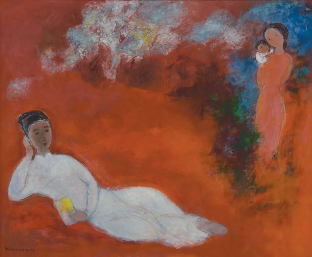 Bức tranh Hòa hợp (Vũ Cao Đàm), 1978, sơn dầu trên bố Tranh sơn dầu Hòa hợp (1978)