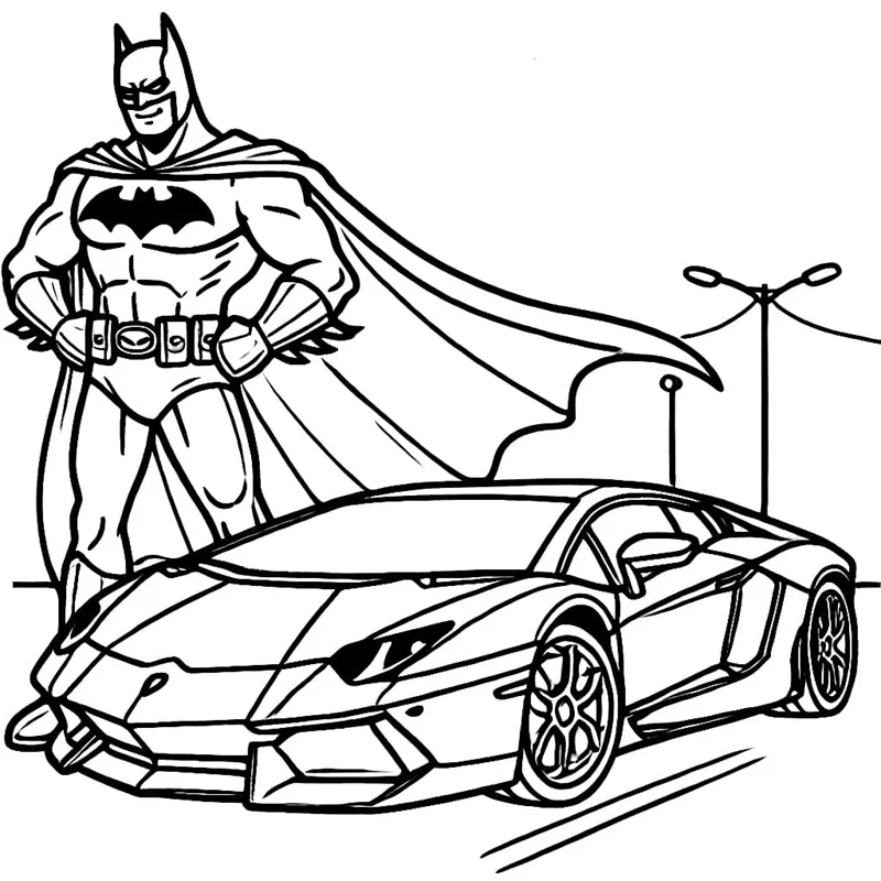 Tranh tô màu Batman