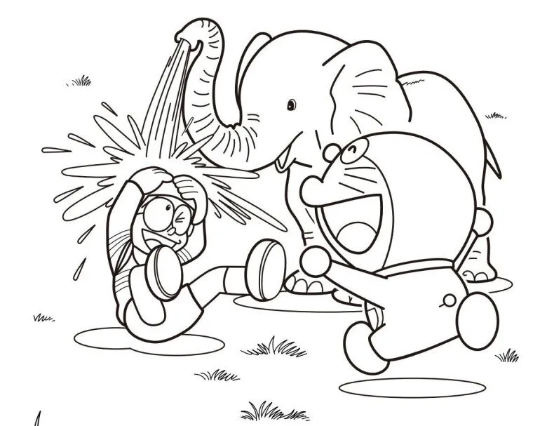 Tranh tô màu Doraemon