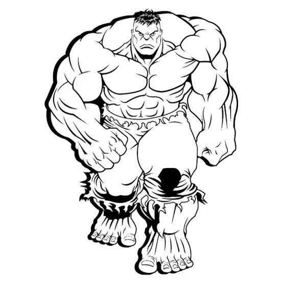 Tranh tô màu Hulk