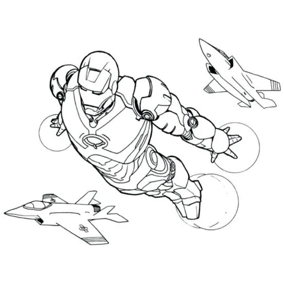 Tranh tô màu Iron Man