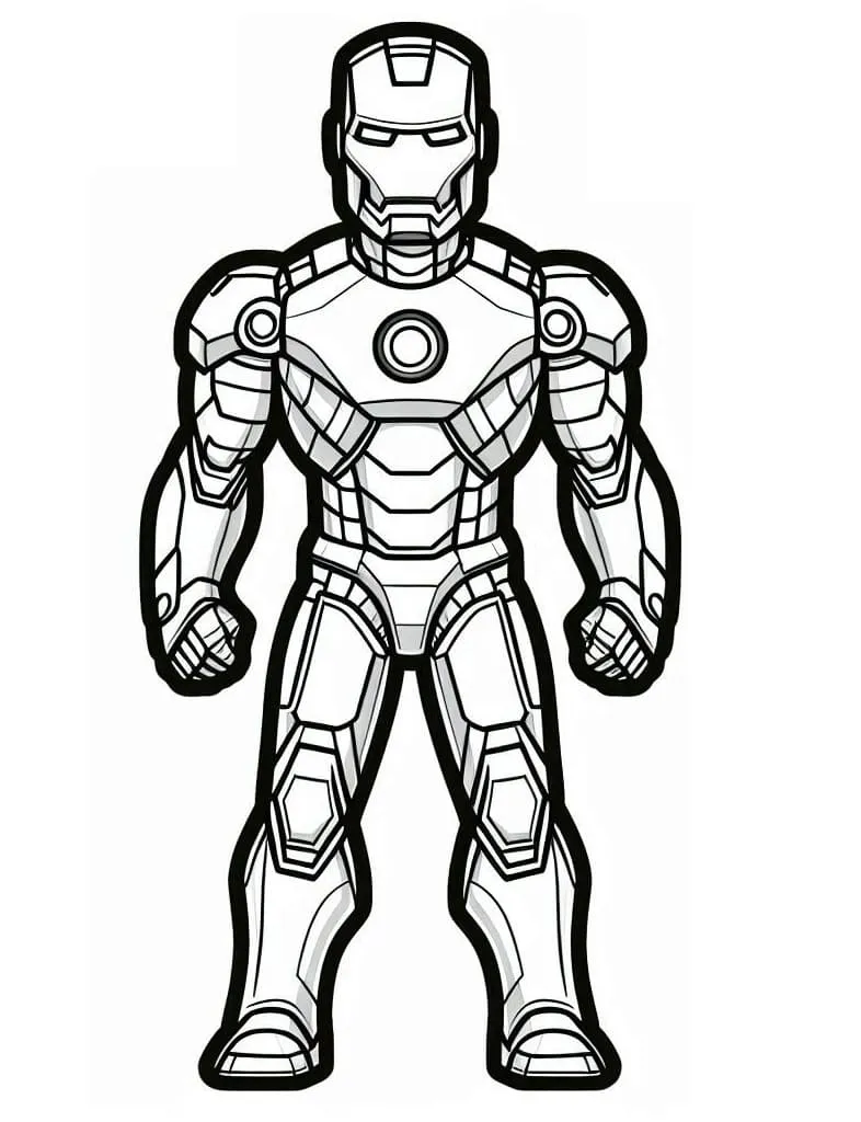 Tranh tô màu Iron Man