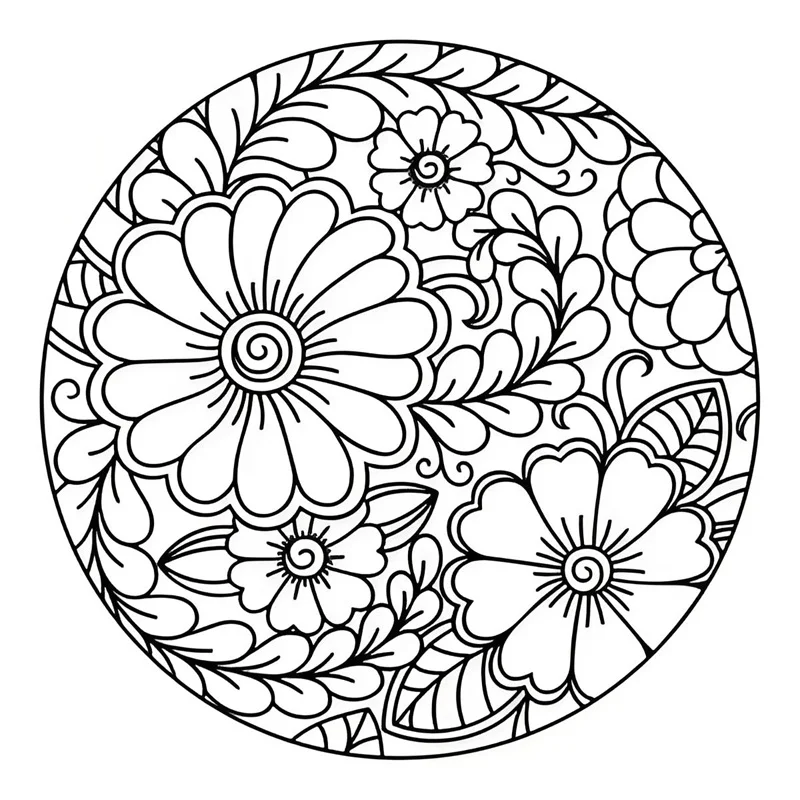 Tranh tô màu Mandala
