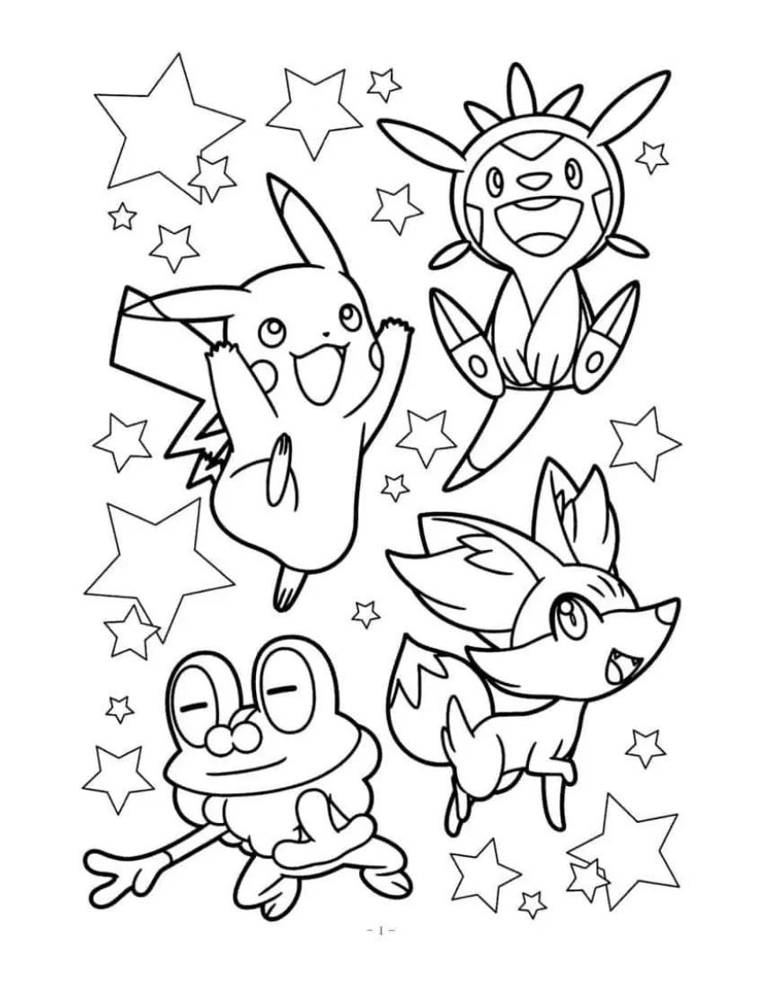 Tranh tô màu Pokemon