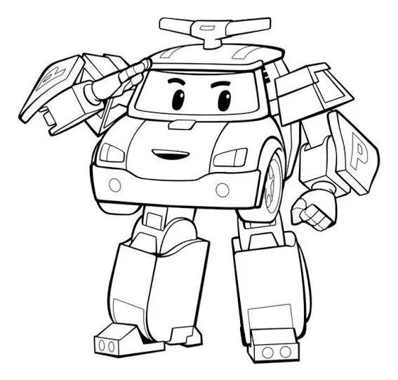 Tranh tô màu robot