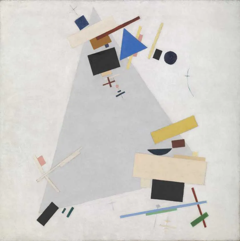 Tác phẩm nghệ thuật trừu tượng tối thượng luận Dynamic Suprematism của danh họa Kazimir Malevich