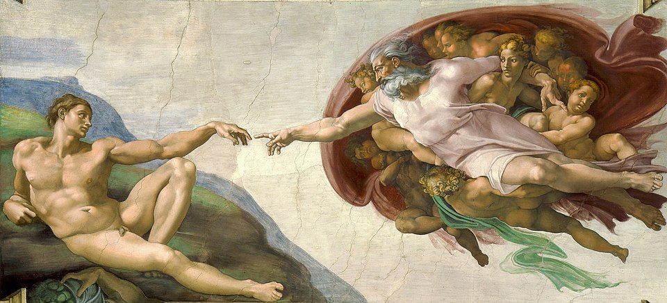 Bức tranh "Chúa tạo ra Adam" - Michelangelo (1511 - 1512)