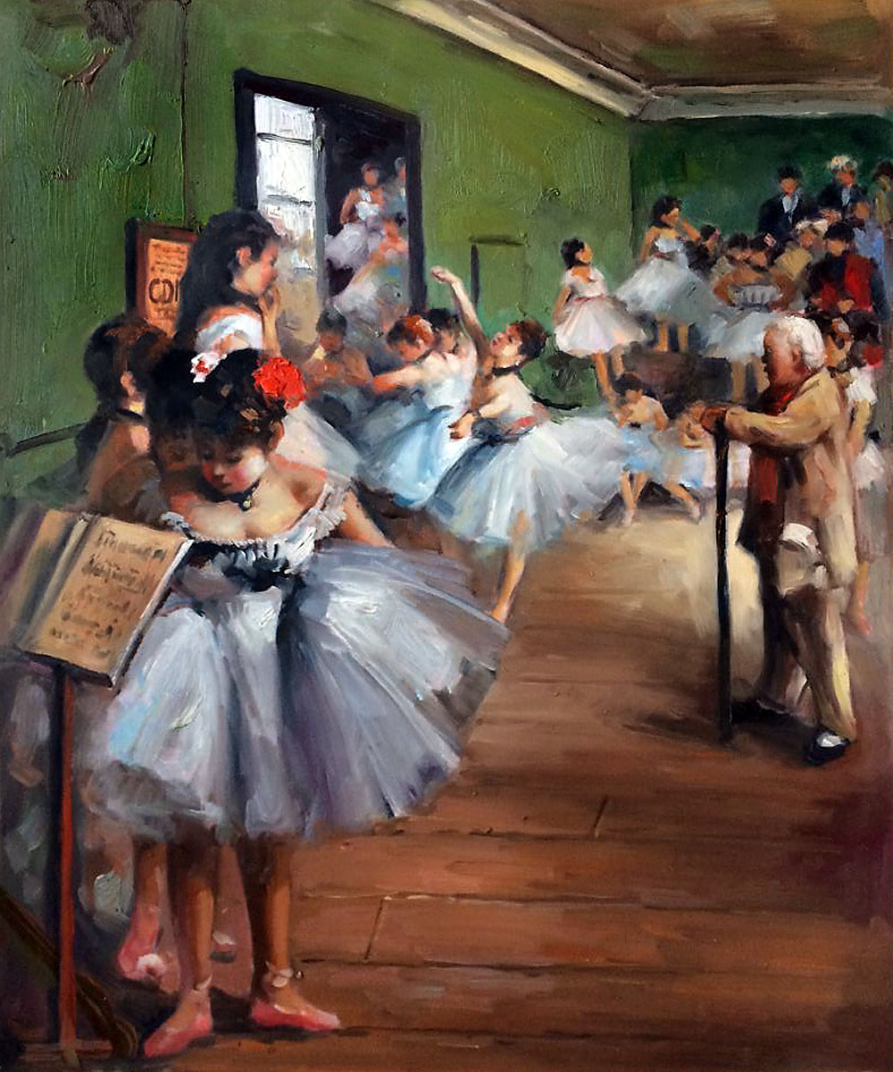 Handmade-Ballet-Dancer-Girls-font-b-Painting-b-font-The-Dance-Class-by-Edgar-Degas-Art